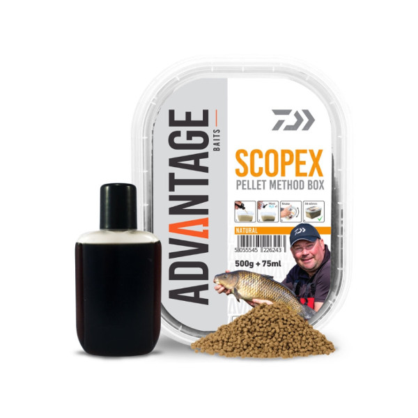 DAIWA ADVANTAGE NATURAL SCOPEX PELLET METHOD BOX