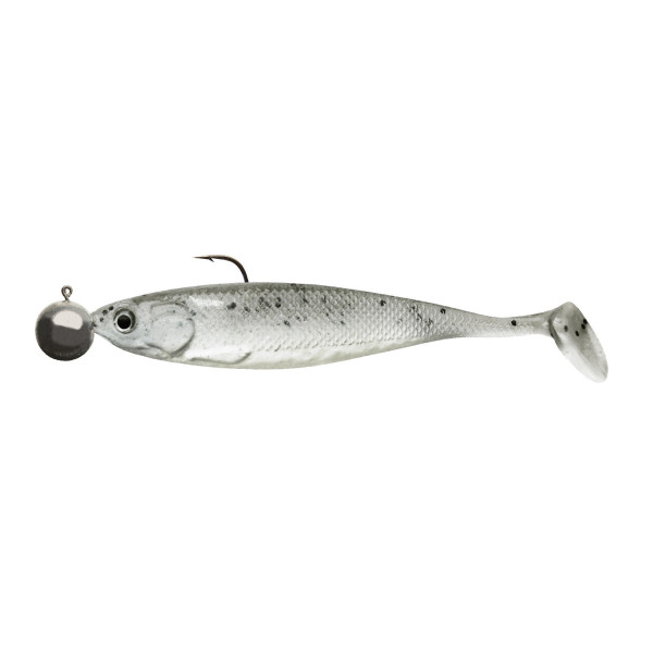 Gumené nástrahy Cormoran Action Fin Shad Ready to Fish pearl white