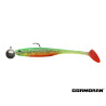 CORMORAN Crazy Fin Shad RTF green tiger Gumená nástraha s jigovou hlavou