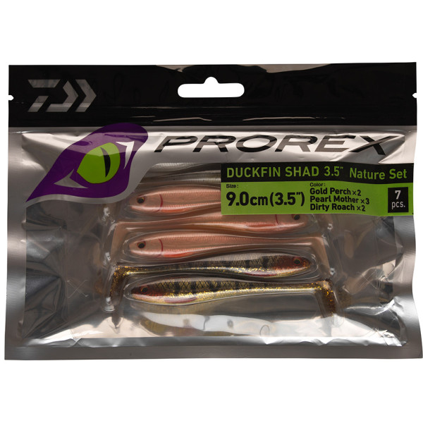 DAIWA Prorex DuckFin Shad Nature Mix set gumových nástrah
