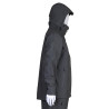 Nepremokavá goratexová rybárska bunda DAIWA Gore-Tex Rain Jacket Steel Grey pohľad z boku